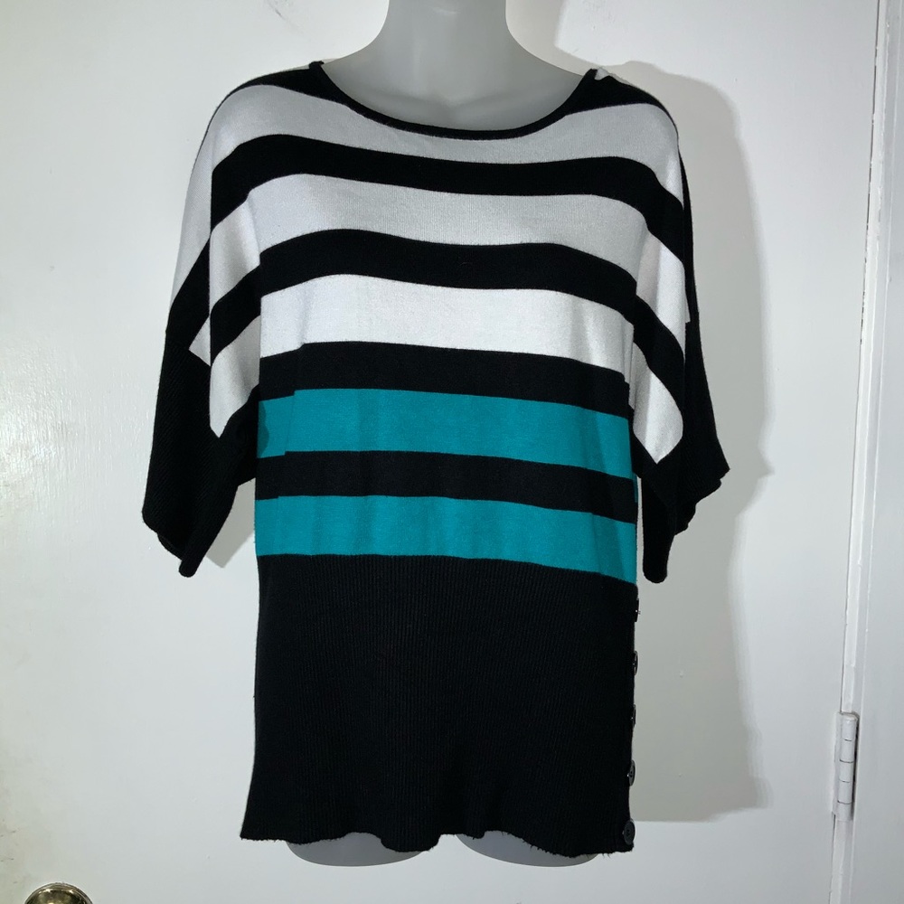 SPENSE STRIPED DOLMAN STYLE SWEATER SZ L - Picture 4 of 8